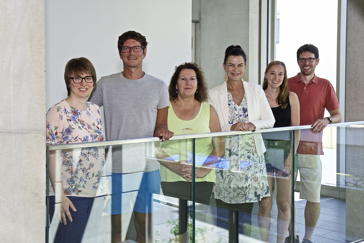 The University of Konstanz team, from left to right: Nadine Sachs, Martin Gamerdinger, Renate Schlömer, Elke Deuerling, Carolin Sailer, Stefan Kreft Copyright: University of Konstanz
